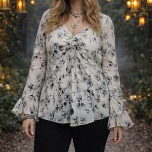 Vintage The Limited 100% Silk Y2K Long Sleeve Blouse